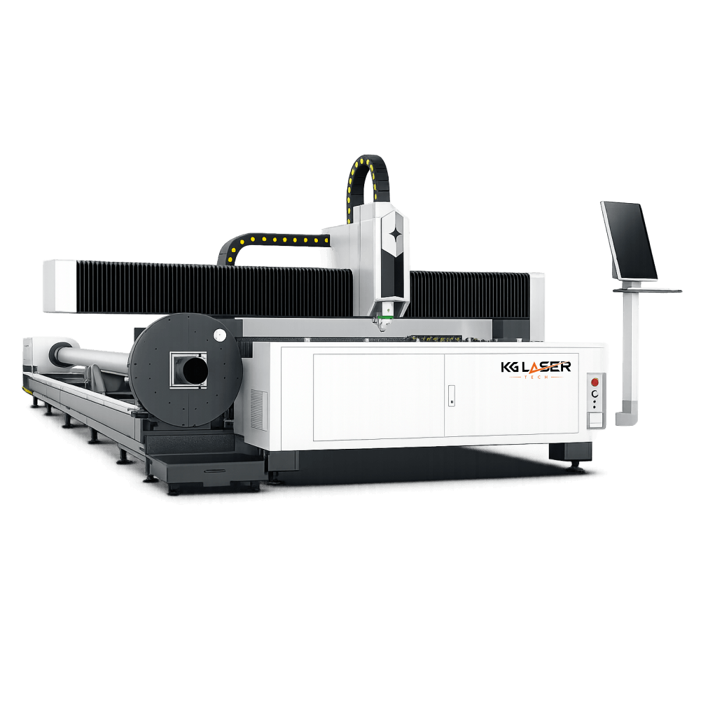 Sheet + tube fiber laser cutting machine